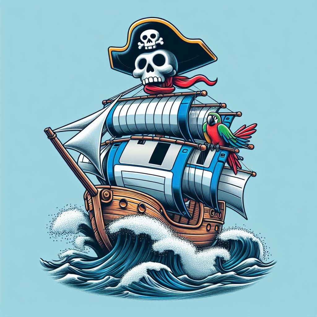 Piracy - Pirates - Logiciels - USB - Disquette